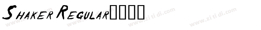 Shaker Regular字体转换